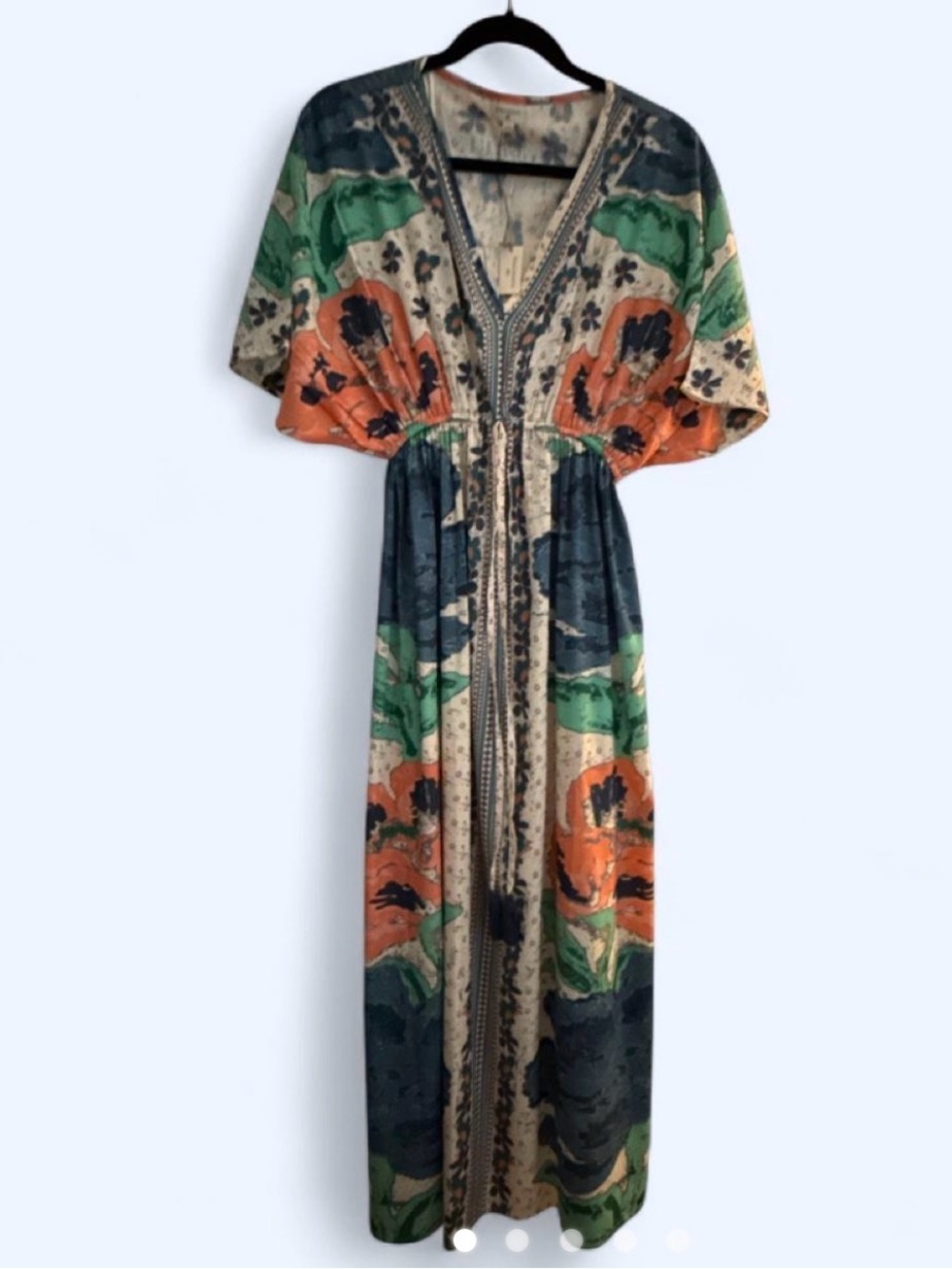 World Market Floral Boho Maxi Dress – Size S/M